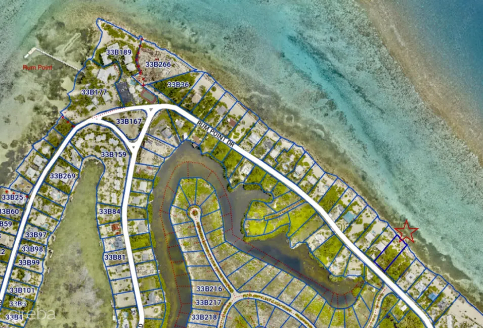 RUM POINT BEACHFRONT LOT W/CORAL REEF STEPS AWAY