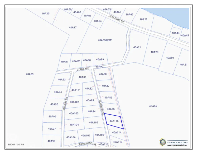 RUM POINT LOT, CLIFF ROCK DR.